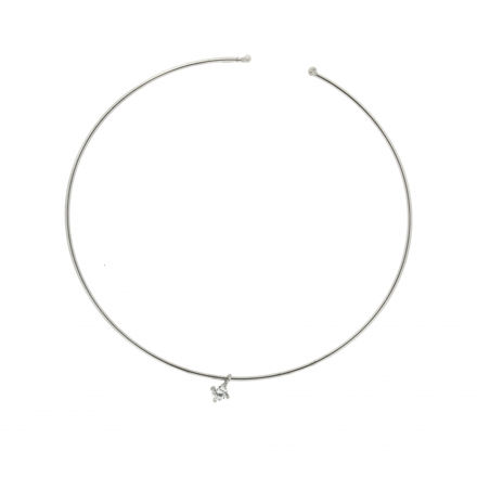 Klave sølv cubic zirconia