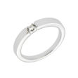 Hvitt gull allianse ring med diamant 0,05ct TW/SI