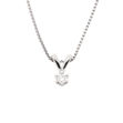 Hvitt gull halssmykke med diamant 0,20ct TW/SI Victoria