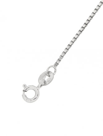 Hvitt gull kjede Venezia 1,2mm 45cm