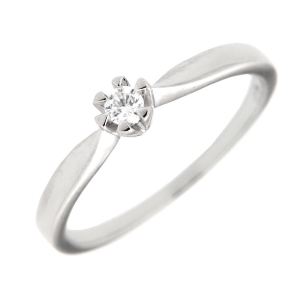 RING RH.SØLV 3MM ZIRCON