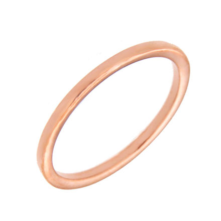 RING SØLV ROSÉ GLATT 1,5MM,FLATE SIDER