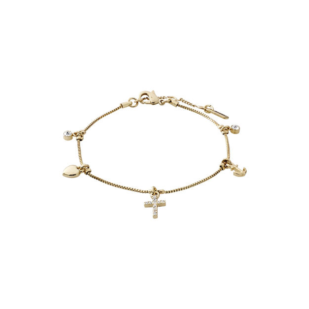 BRACELET ANET,GF TRO/HÅP/KJÆRLIGHET