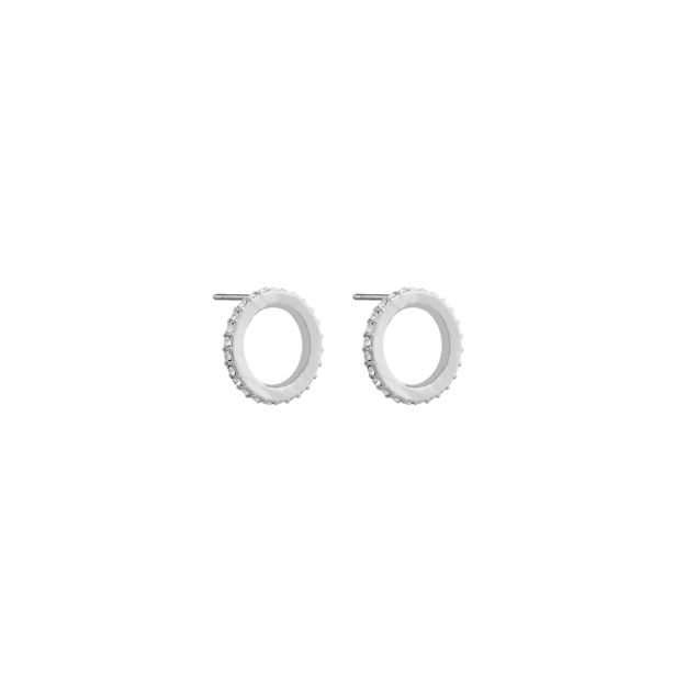 MARI MINI ROUND EAR S/CLEAR