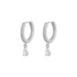 Camille drop ring ear s/clear