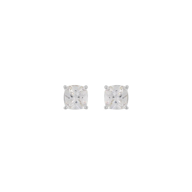 Camille square stone ear s/clear