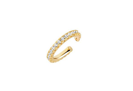 Earcuff forgylt sølv Ellera Piccolo cubic zirconia
