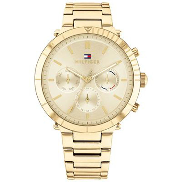 TOMMY HILFIGER,GF KLOKKE,LENKE,GF SKIVE M/3UR,UTALL,38MM,DAME