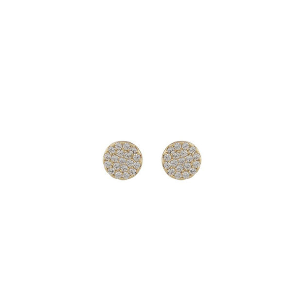 Hanni small coin ear g/clear