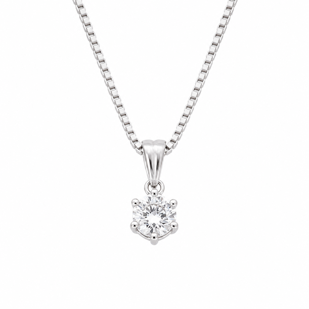 ANHENG RH.SØLV 5MM RUND ZIRCON