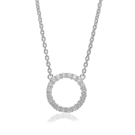 Anheng sølv Biella Grande cubic zirconia