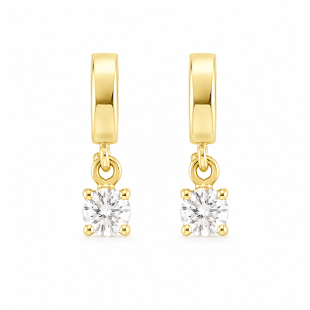 ØREHENG FG.SØLV 4,5MM CZ/4 KLØR