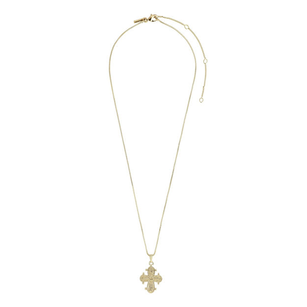 DAGMAR pendant necklace gold plated,38+9 cm