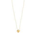 SOPHIA heart pendant necklace gold plated,40+9 cm