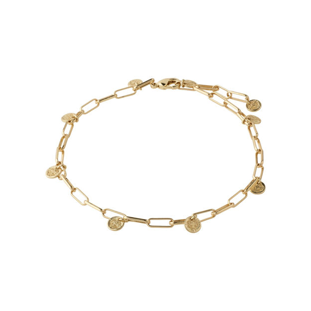 ANKLE CHAIN RIVER: GOLD PLATED