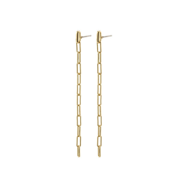 THILDE long chain earrings gold plated