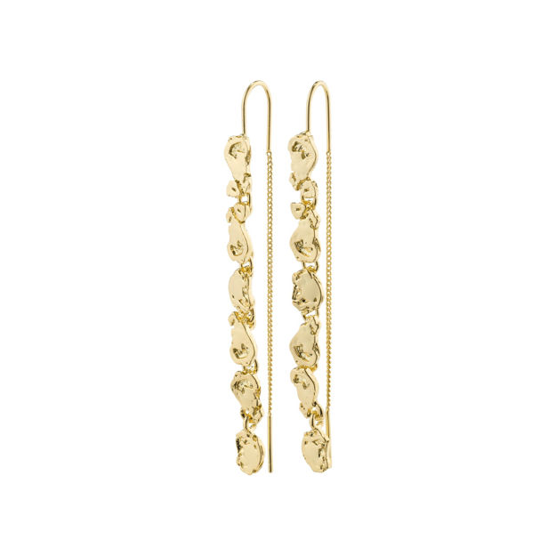 THANKFUL long chain earrings gold plated