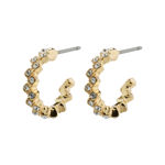 ESTER crystal hoop earrings gold plated