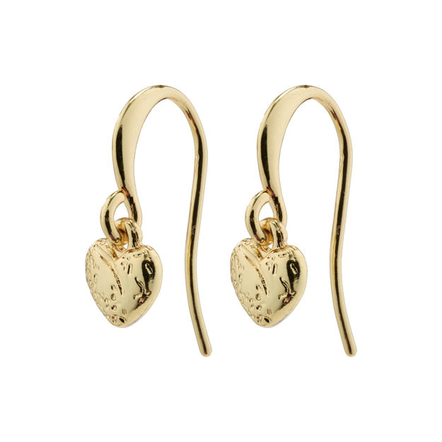 JAYLA heart pendant earrings gold plated