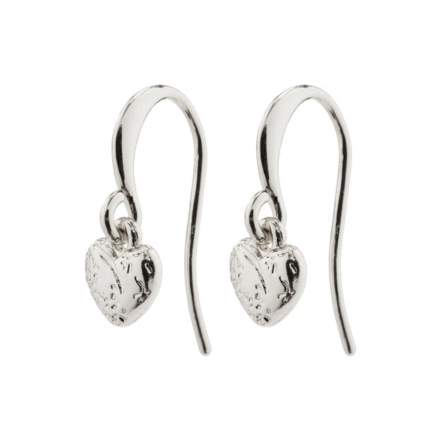 JAYLA heart pendant earrings silver plated