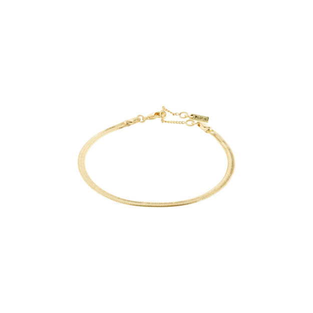 JOANNA flat snake chain bracelet gold plated
