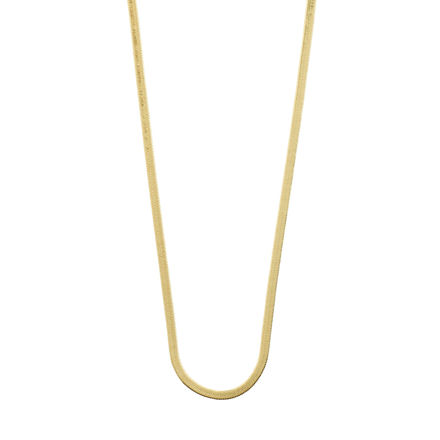 JOANNA flat snake chain necklace gold plated