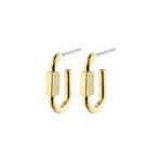 HOPEFUL mini carabiner earrings gold plated