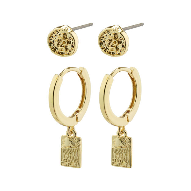 VALKYRIA 2-in-1 set earrings gold plated