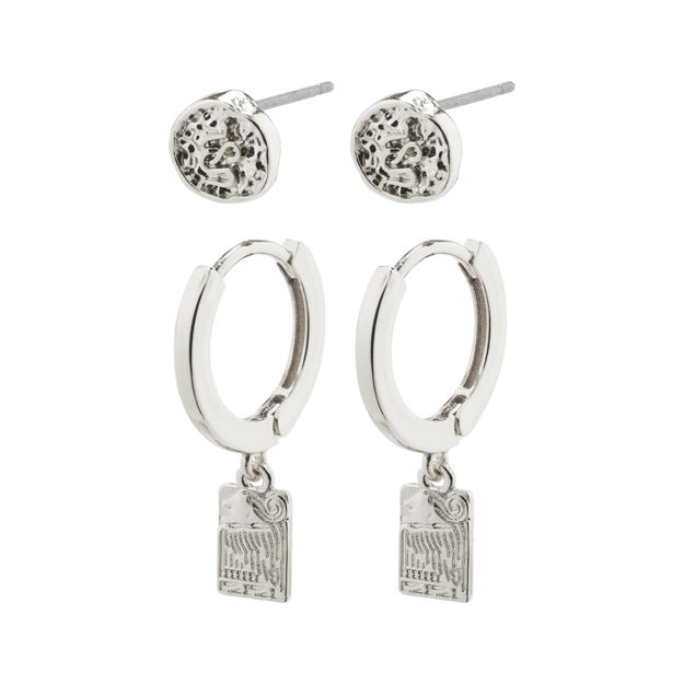 VALKYRIA 2-in-1 set earrings silver plated