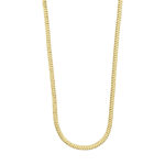 ECSTATIC square snake chain necklace gold plated