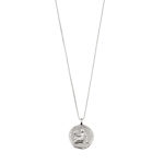 VIRGO Zodiac Sign Coin Necklace,silver plated