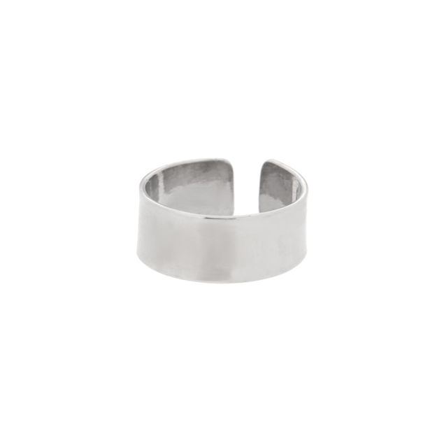 ØRECUFF RH SØLV 5MM BRED RING, STK