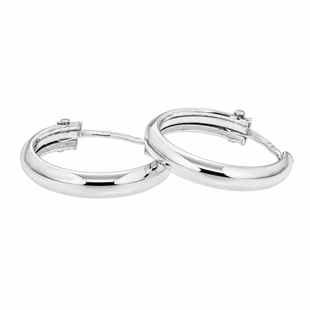 ØRERING SØLV 2,5MM BRED 14MM Ø