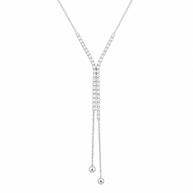 COLLIE SØLV RUTHENIUM ZIRCON M/KULER