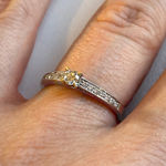 Bilde av Hvitt gull ring med diamanter 0,17ct TW/SI3 