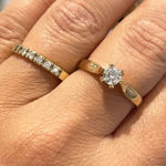 Bilde av Gull ring med diamant 0,40ct TW/P1