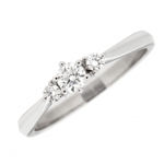 Hvitt gull ring med diamant 0,28ct TW/SI 