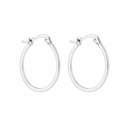 Ørering rh sølv 20mm 1,5mm vridd