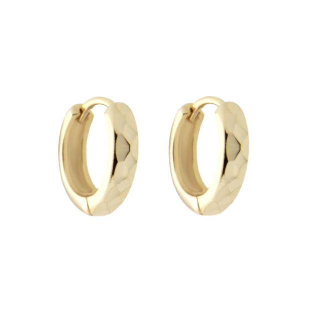 Ørering fg sølv 12mm 3mm slipt mønster