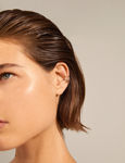 Antoinette ear cuff earrings gold plated 2-in-1 set.