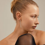 Belief silverplated /crystal earrings