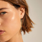 Thankful long chain earrings gold plated