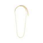 Jola freshwaterpearl necklace gold plated,42+6 cm 