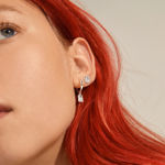 Valkyria 2-in-1 set earrings silver plated