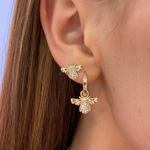 Bilde av Charms small ear bee goldplated /clear