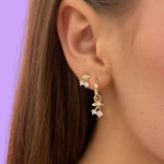 Bilde av Charms small ear cherry goldplated /clear