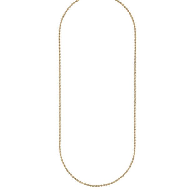 Exibit small neck plain goldplated - 42cm