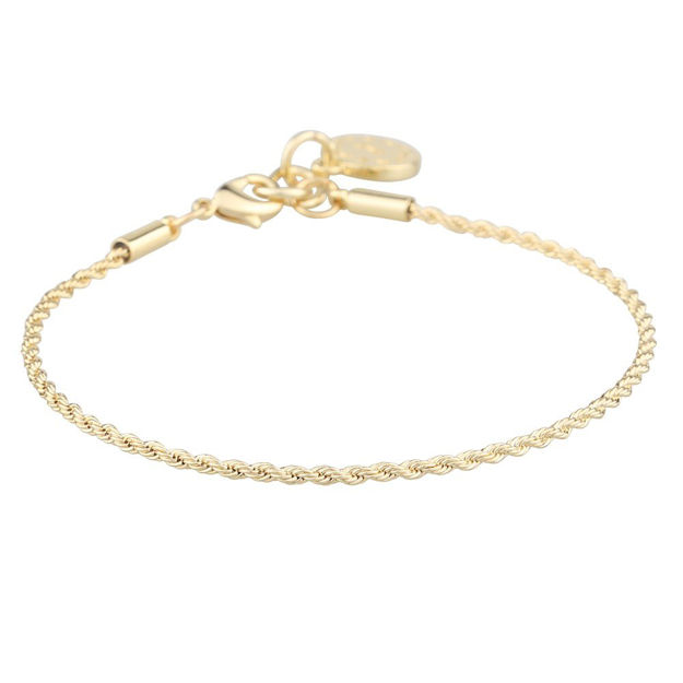 Exibit anklet plain goldplated - Onesize