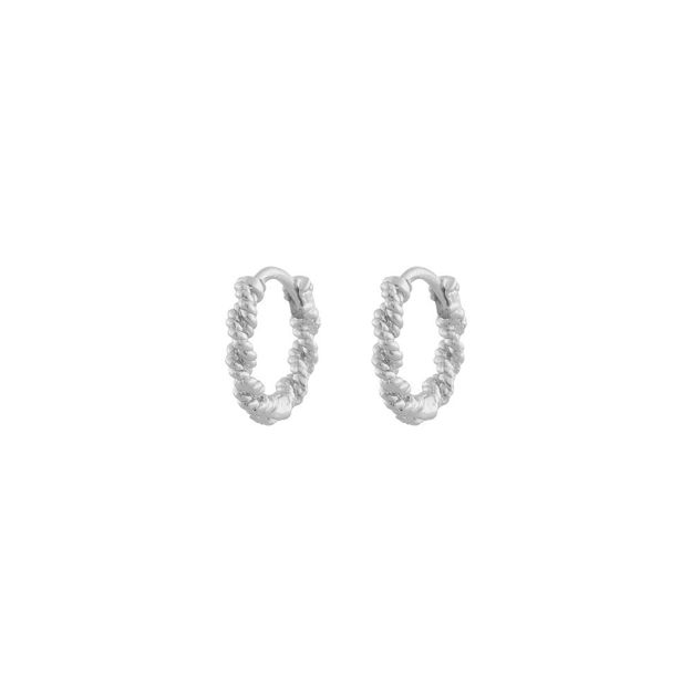 Exibit small ring ear plain silverplated - Onesize