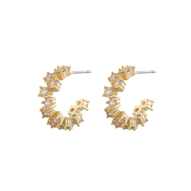 Nuit oval ear goldplated/champagne - Onesize